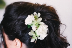 Hair floral arrangement