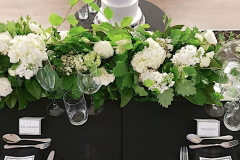 Bridal table garland runner Melbourne Little Stag