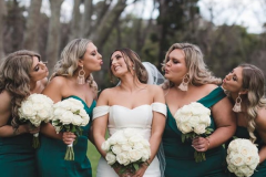 Bride and bouquets melbourne Little stag